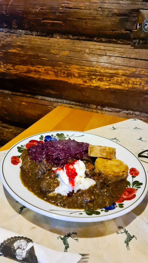 Food at the Oberhofalm in Filzmoos, Austria