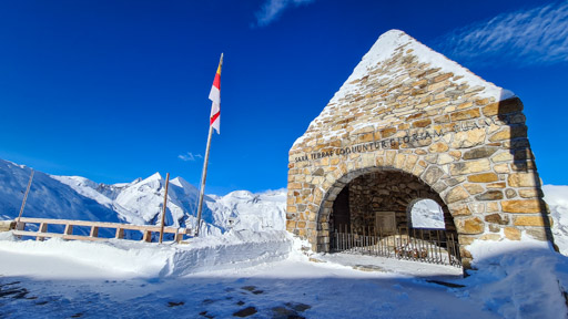 Fuscher Törl at Grossglockner High Alpine Road in Austria