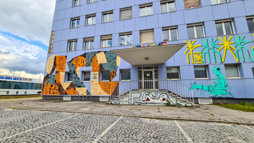 Mural Harbor in Linz, Austria