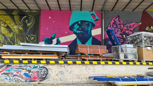 Mural Harbor in Linz, Austria