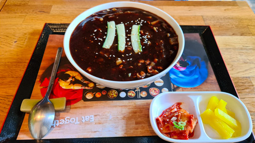 Korean food at restaurant DAO in Linz, Austria