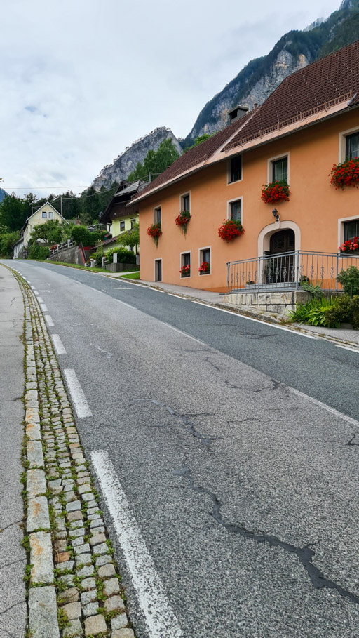 Road near Tscheppaschlucht in Austria