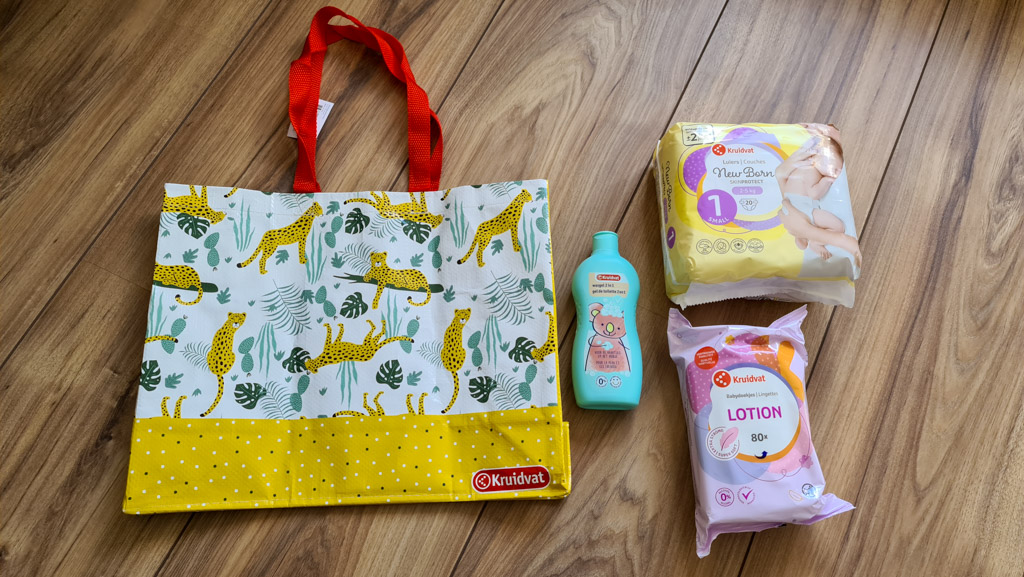 Inhoud Kruidvat Baby Welkom tas