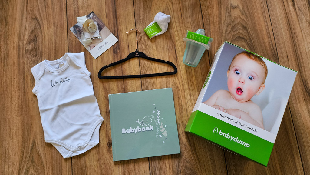 Inhoud babydump cadeaupakket 2023