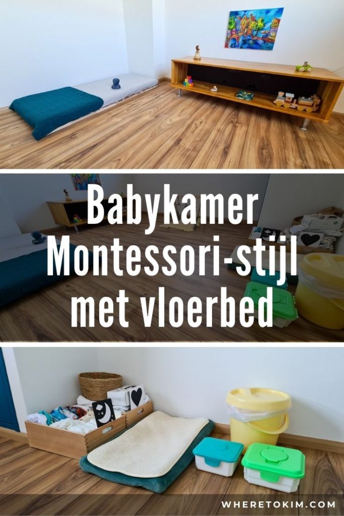 Babykamer Montessori stijl met vloerbed