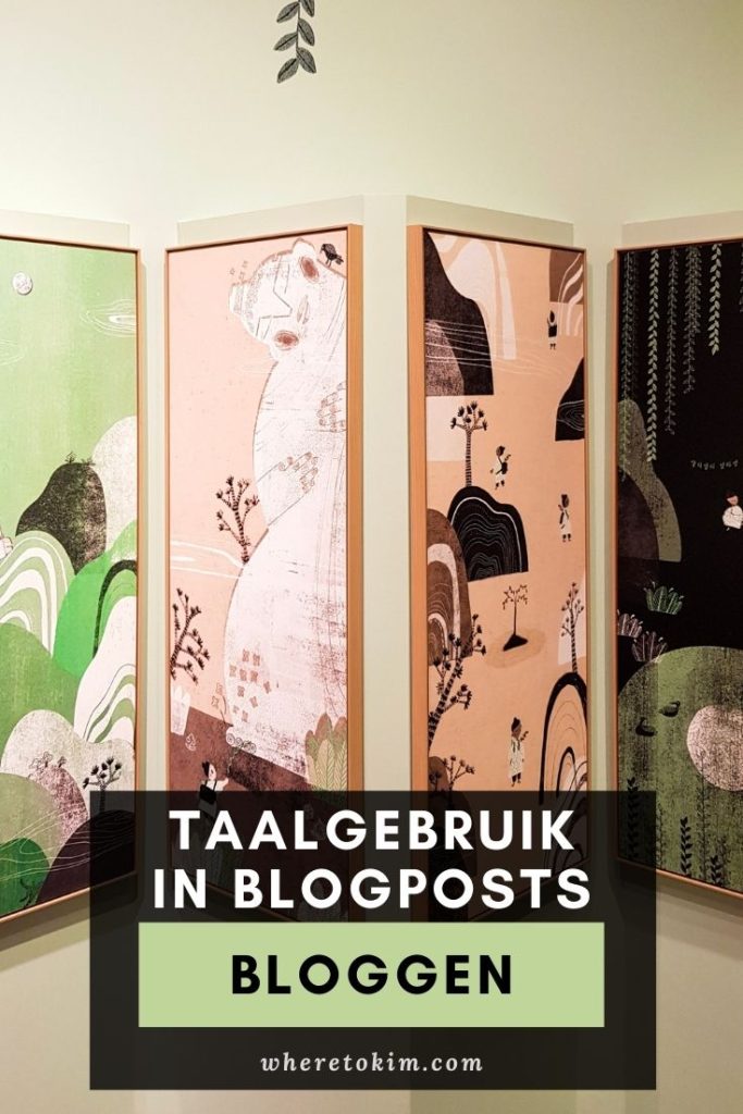 Taalgebruik in blogposts