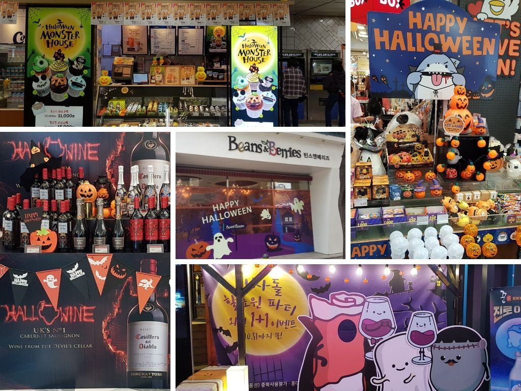 Halloween decorations in South Korea