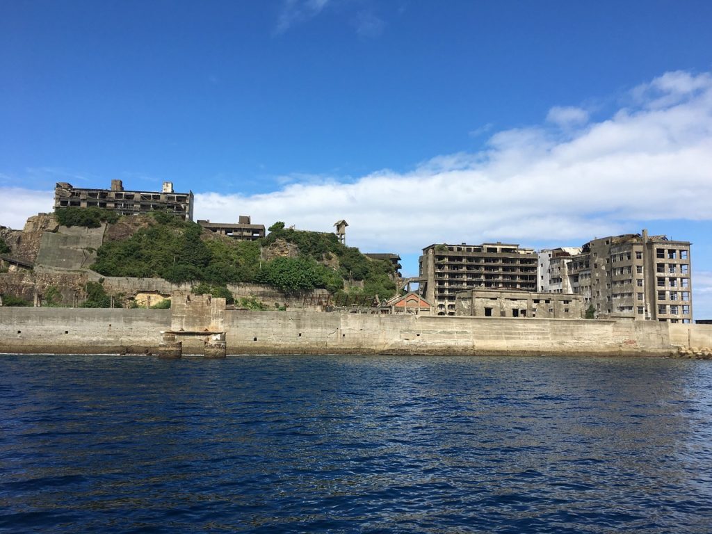 Battleship Island near Nagasaki in Japan