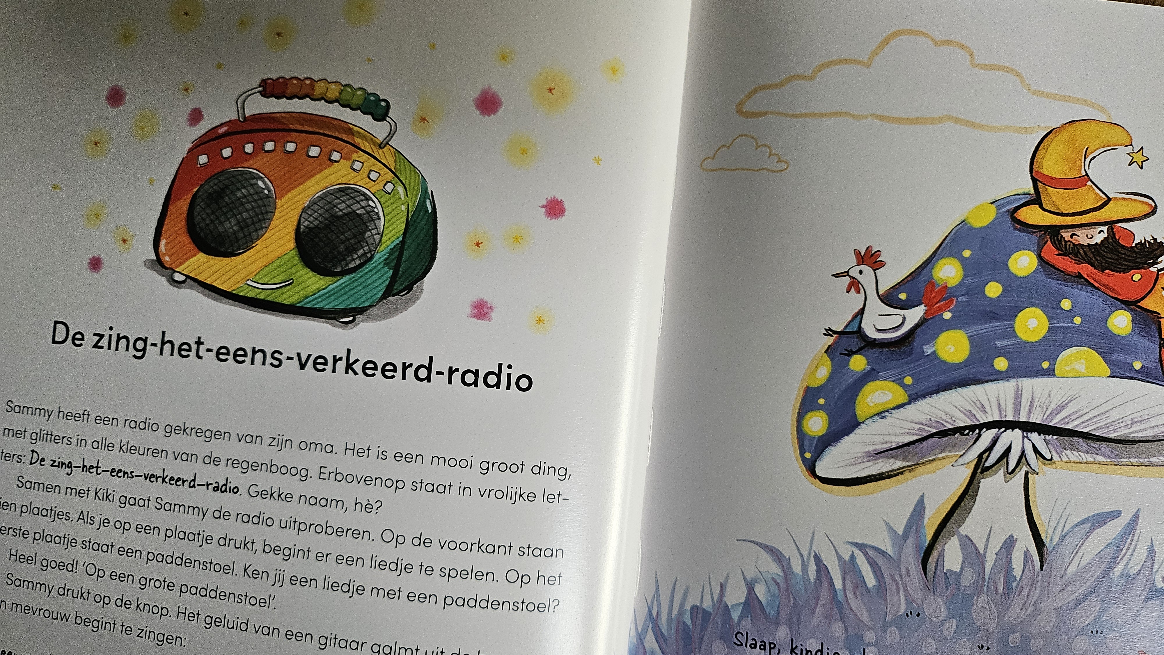 De zing-het-eens-verkeerd-radio uit De waanzinnige avonturen van Kiki en Sammy