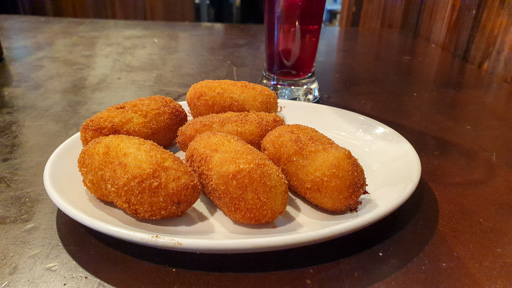 Madrid food: Shrimp Croquettes
