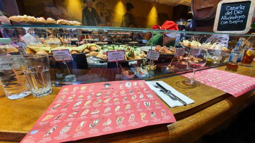 Txapela Basque tapas bar in Madrid