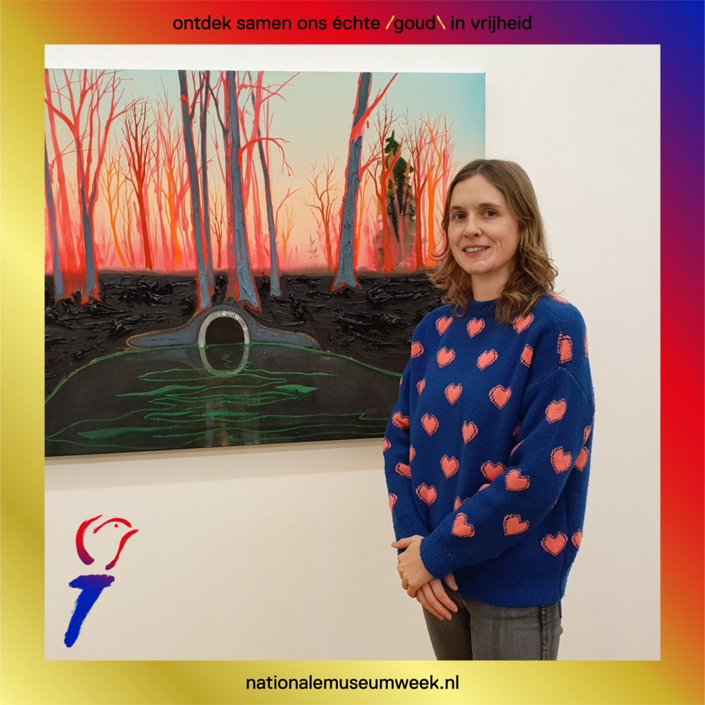 Kim and a work of art - museum week 2020