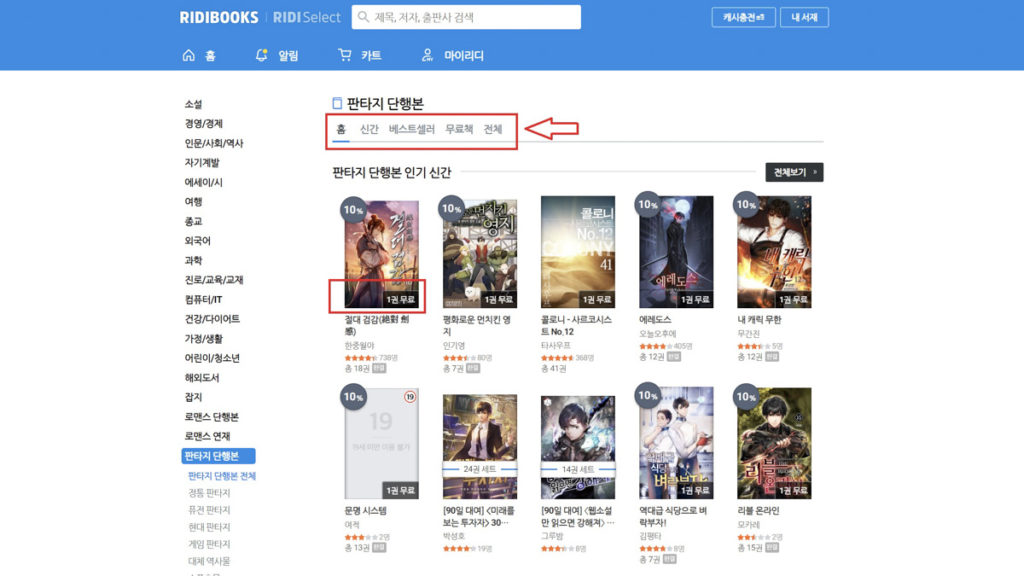 How to sign up for Ridibooks