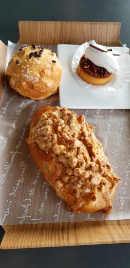 South-Korea-Cheongpung-Lake-Cable-Car-bakery Baked goods at the cafe of Cheongpung Lake Cable Car in Jecheon, South Korea