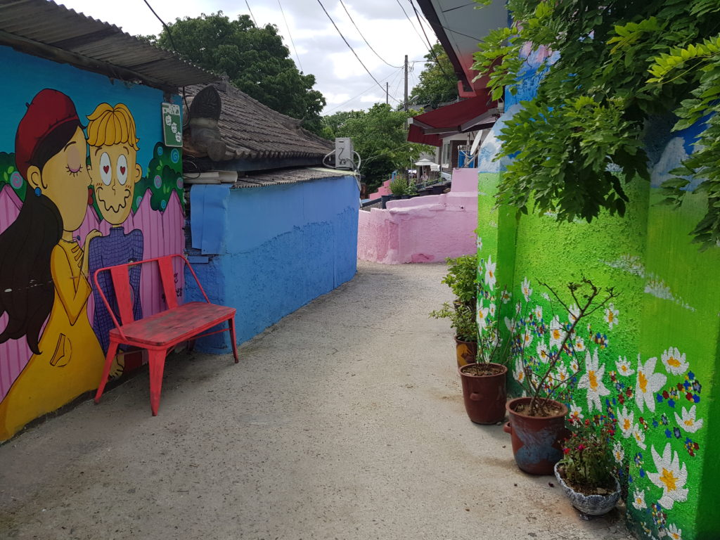 Jaman Mural Village in Jeonju, South Korea