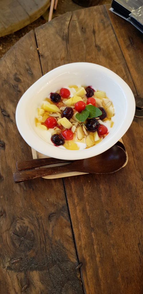 Yogurt at a cafe in Changwon village in Jirisan National Park, South Korea