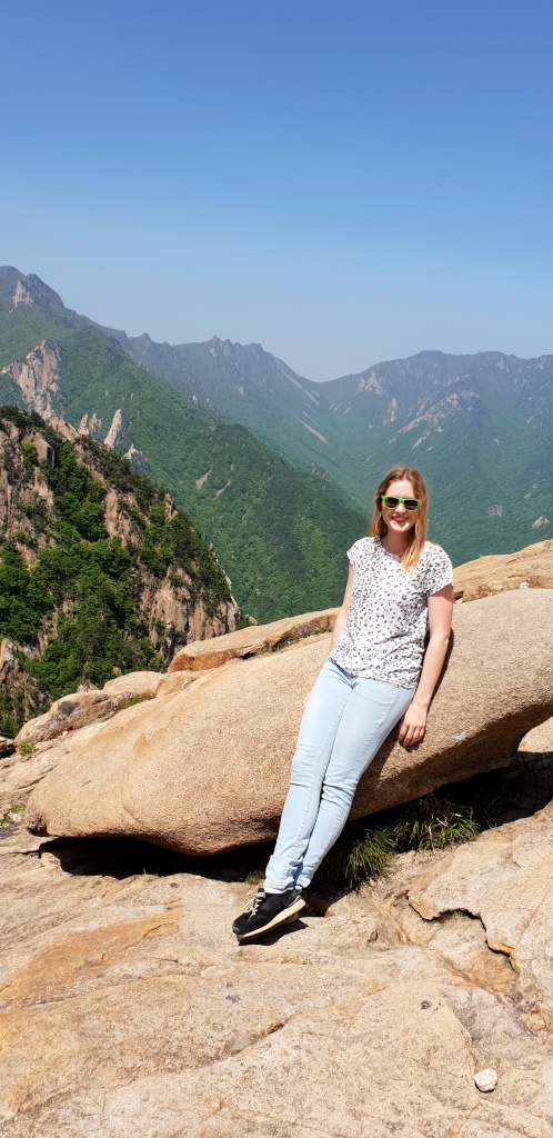 Kim at Seoraksan National Park in Sokcho, South Korea
