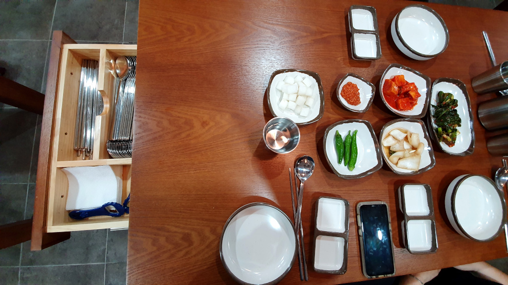 Cutlery in the table in Seoul, South Korea