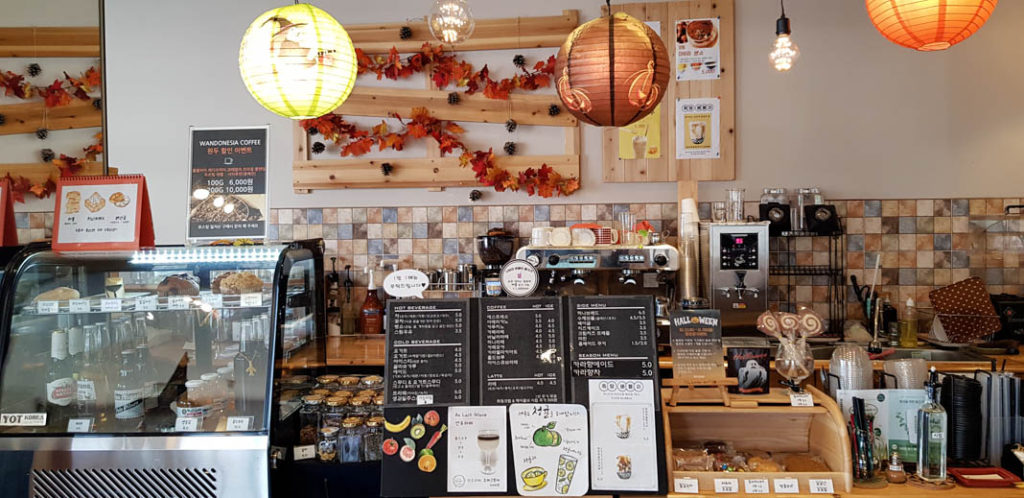 Wandonesia Cafe on Wando Island in South Korea