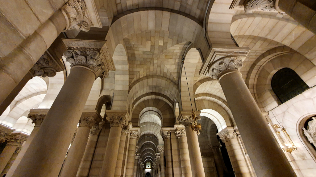 Almudena Cathedral Crypt in Madrid, Spain