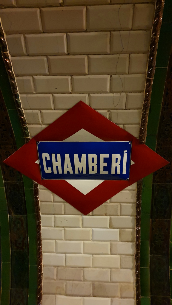 Andén 0 Chamberí subway museum in Madrid, Spain